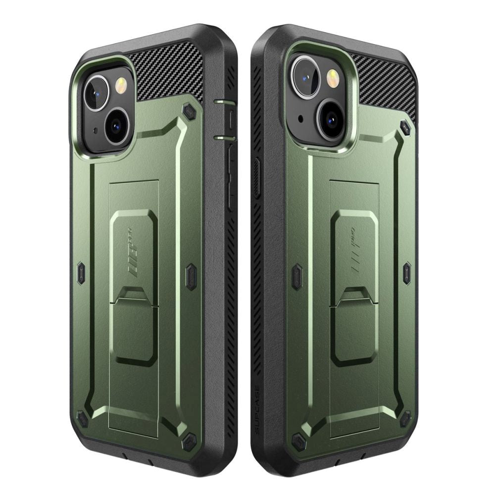 iPhone 14 Plus SUPCASE Unicorn Beetle Pro Håndværker Cover m. Skærmbeskyttelse - Grøn