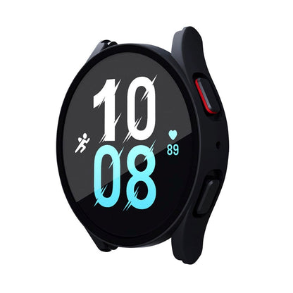 Samsung Galaxy Watch 7 / 6 / 5 / 4 / FE (40mm) Hård Plast Cover m. Indbygget Skærmbeskyttelse - Sort